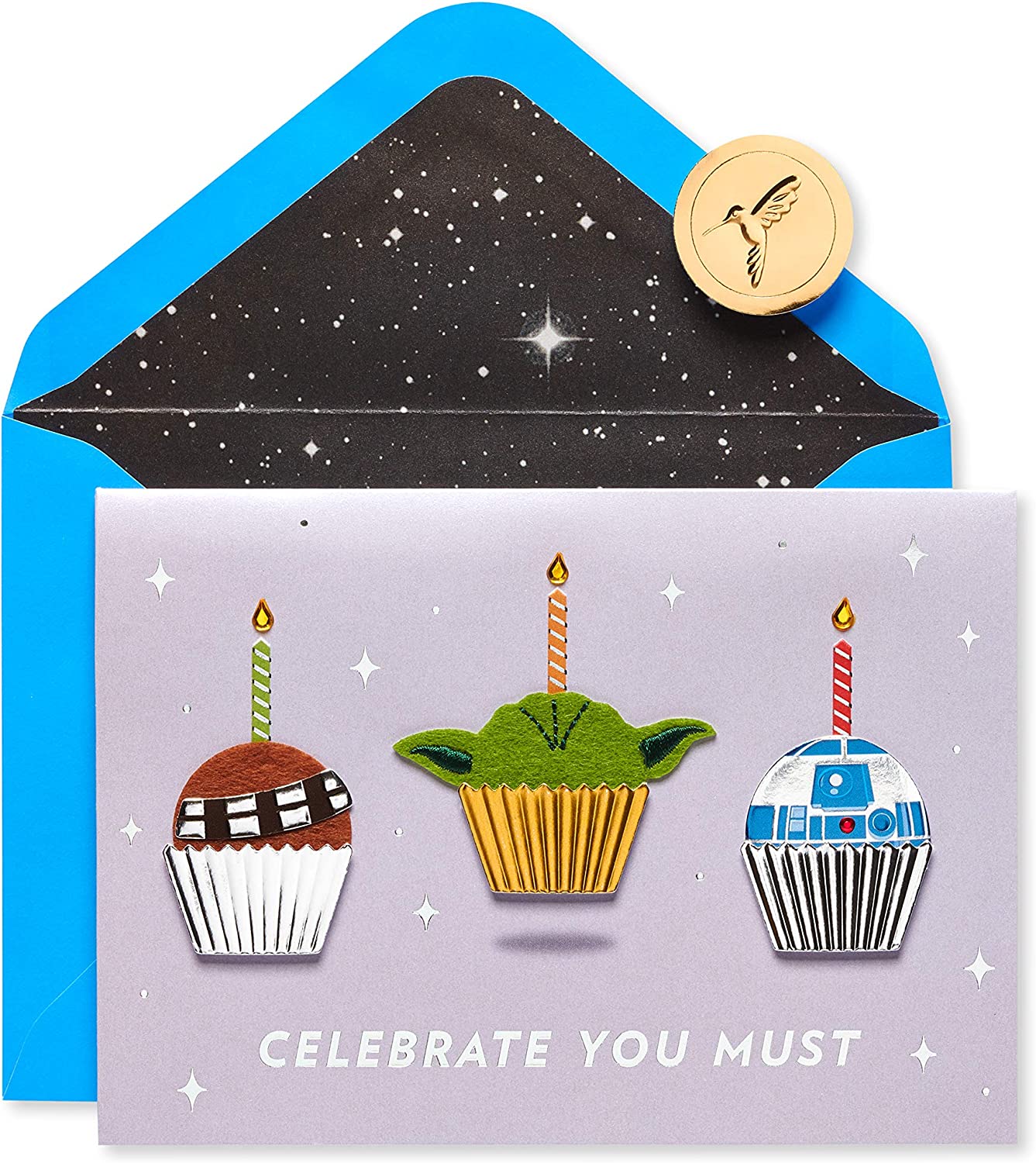 230816083226748_1 Papyrus Funny Star Wars Birthday Card (Wookie for Happy Birthday) - Image 1